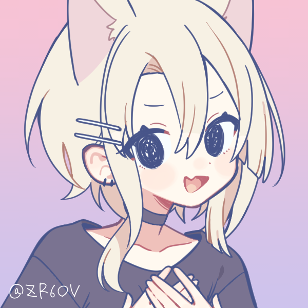 Illustrated avatar of Yuki / Keiras with cat ears.