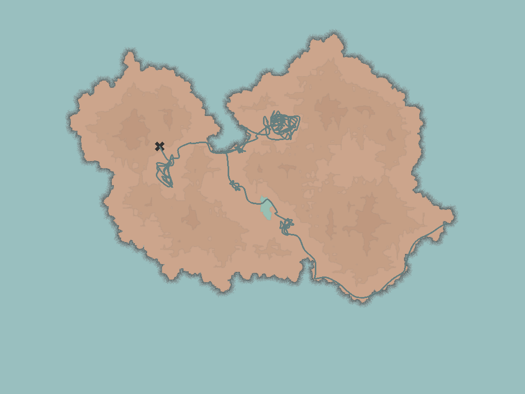 (7) - pathing algorithm choosing the wrong direction at crossroad, but eventually recovering